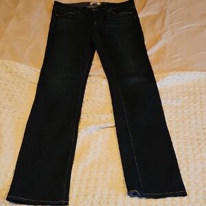 PAIGE Women's Dark Blue Skyline Straight Leg Jeans 30/34